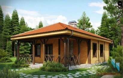 Z16 dk проект маленького дачного дома до 100 кв.м...